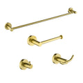 Bathroom Hardware Set Brushed Gold Toilet Brush Holder Robe Hook
