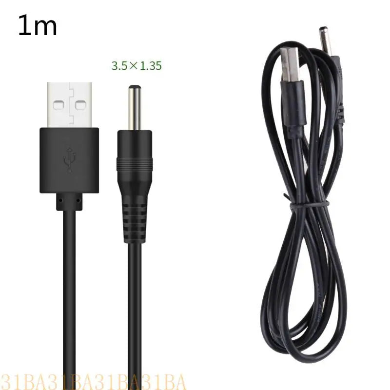 USB Charging Cable Cord Universal USB to for DC 5.5x2.1 5.5x2.5