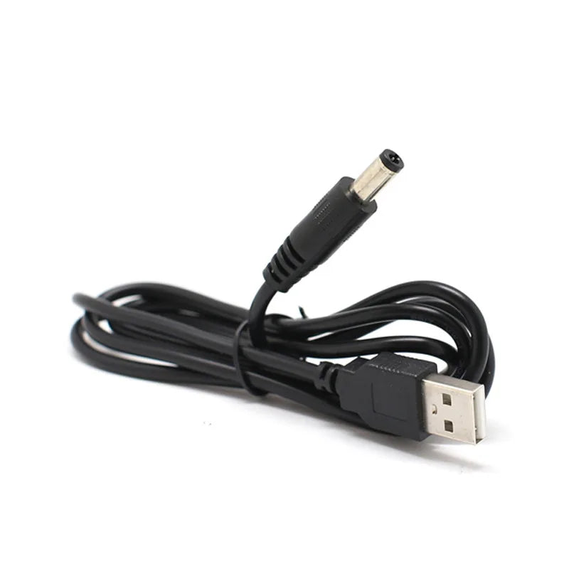 USB to DC Charging Cable 1M 5V Round Hole 5.5*2.1mm Plug 5V Power