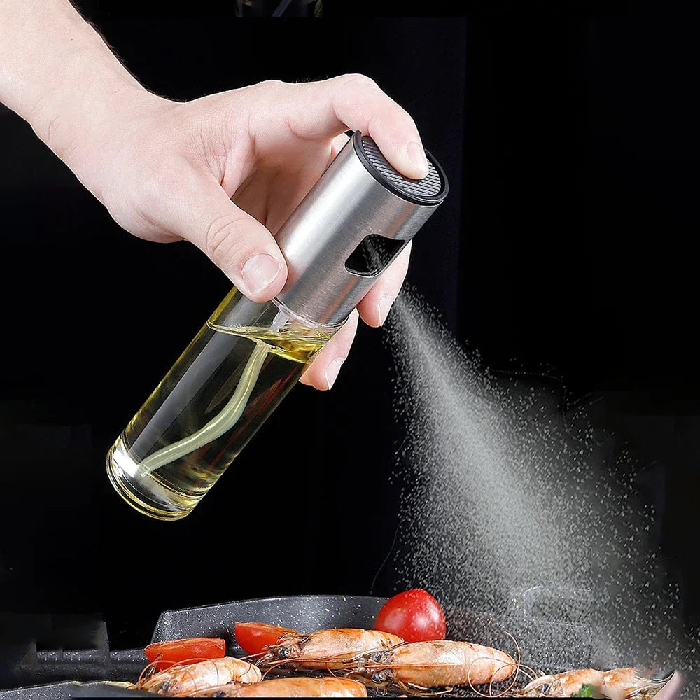 100 ML Oil Sprayer for Cooking Glass Olive Oil Sprayer Mini Kitchen Gadgets for Air Fryer,Salad,BBQ,Anti-drip Oil Bottle