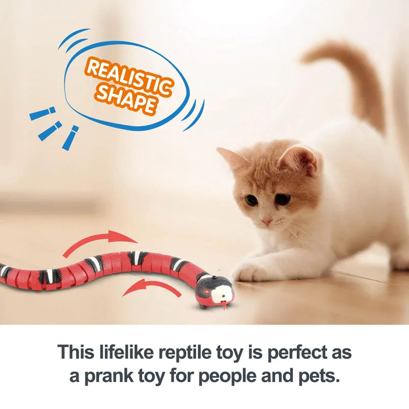 Pet Cat Toys Interactive Smart Snake TeaseToys Automatic Sensing