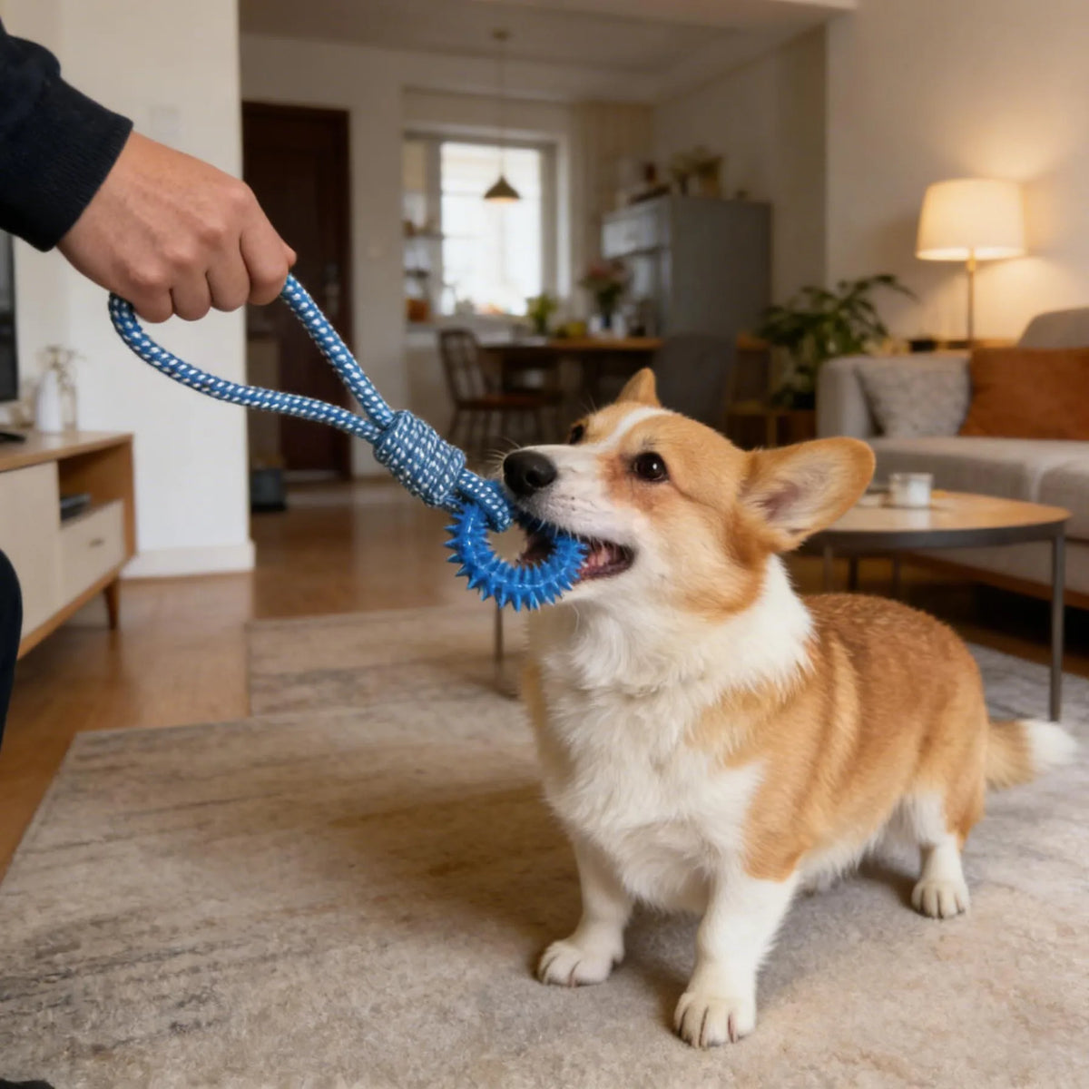 Dog Chew Toy Pet Tug Toy, Pet Interactive Training Toy for Small and