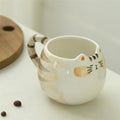 1pc cute ceramic cup, cat shaped mug, 380ml/13oz milk, coffee, and