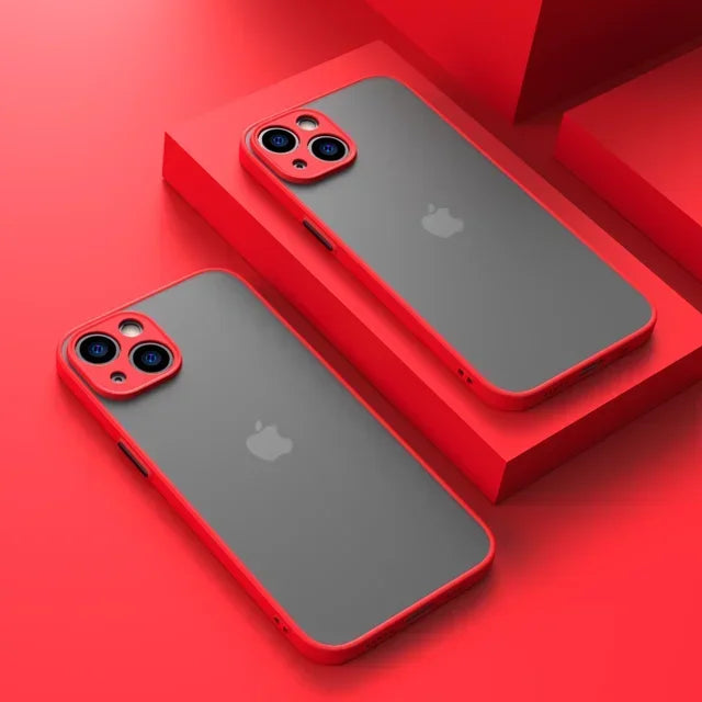 Matte Phone Case For iPhone 14 13 12 15 Pro Max Mini Luxury Soft