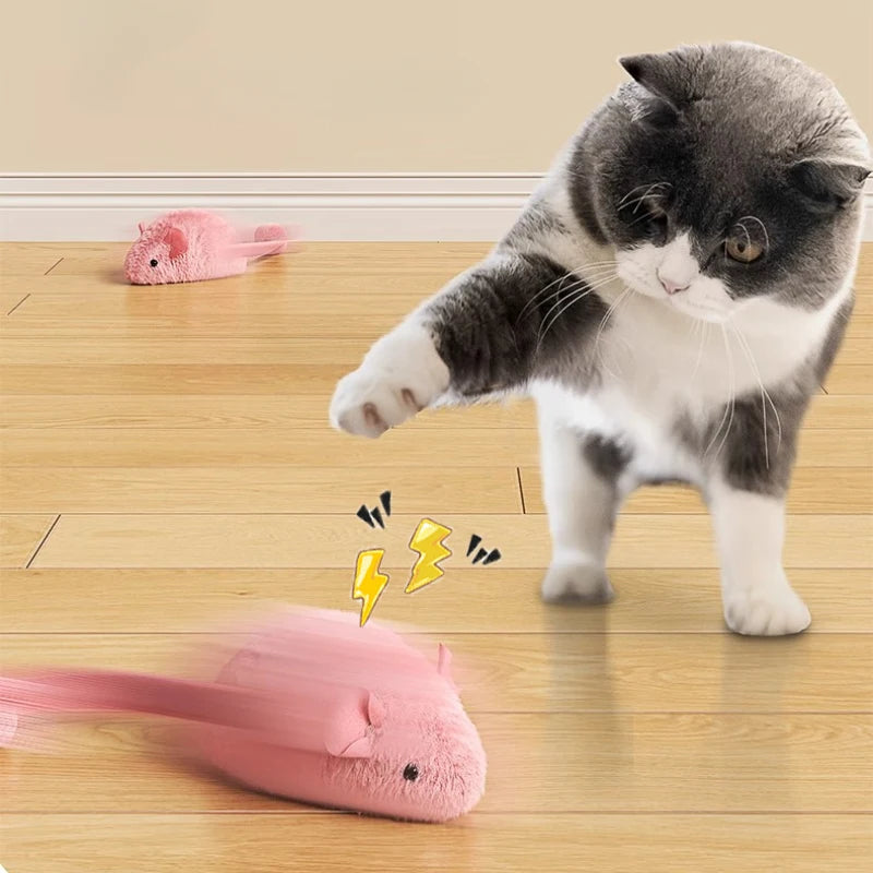 Interactive Mouse Plush Cat Chew Toys Boredom Interactive Plush Toys