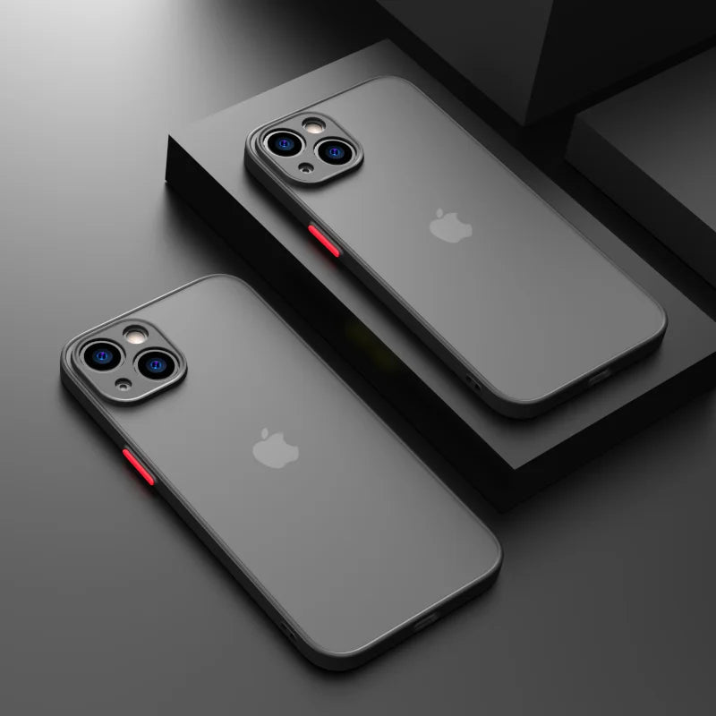 Armor Bumper Shockproof Phone Case For iPhone 15 11 12 13 Mini 14 Pro