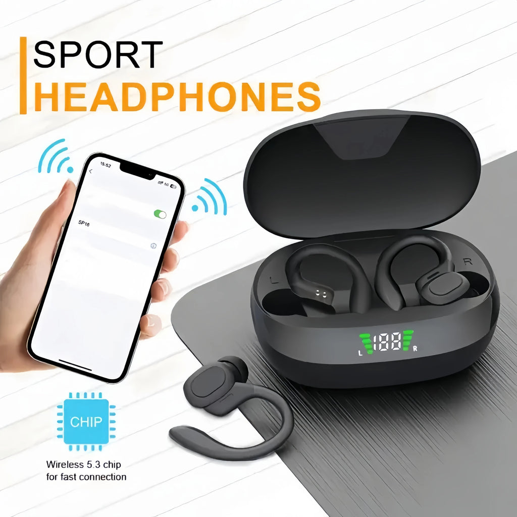 True Wireless Earbuds, Tws Headphones with Microphone, Sports Ear