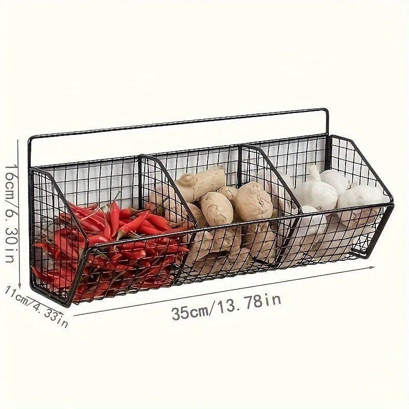 Kitchen Storage Rack for Snacks, Multifunctional Vegetable And
