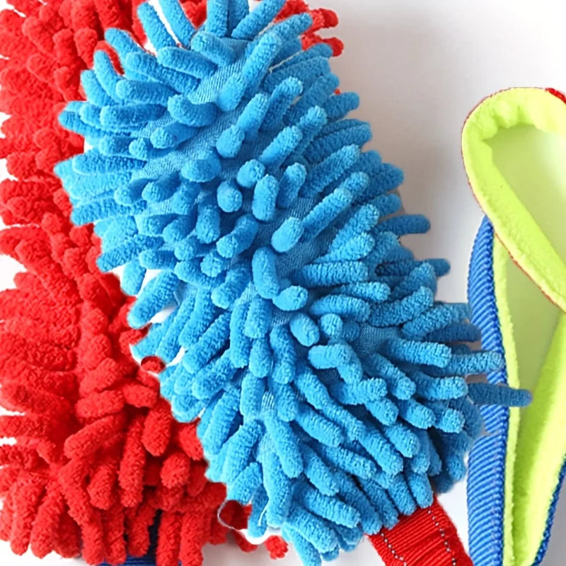 Durable Dog Toys for Aggressive Chewers - Soft Plush Pulling Rope