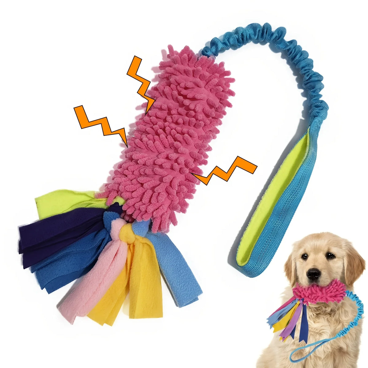 Durable Dog Toys for Aggressive Chewers - Soft Plush Pulling Rope