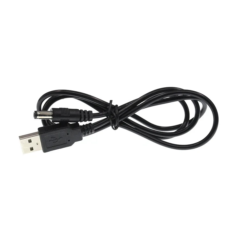 USB to DC Charging Cable 1M 5V Round Hole 5.5*2.1mm Plug 5V Power