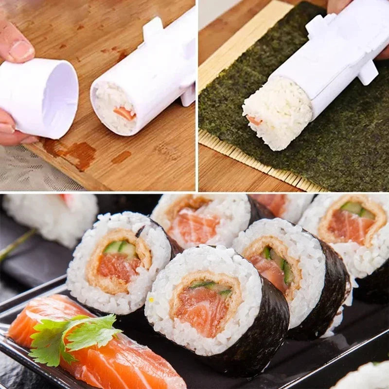 Quick Sushi Maker Japanese Roller Rice Mold Bazooka Vegetable Meat