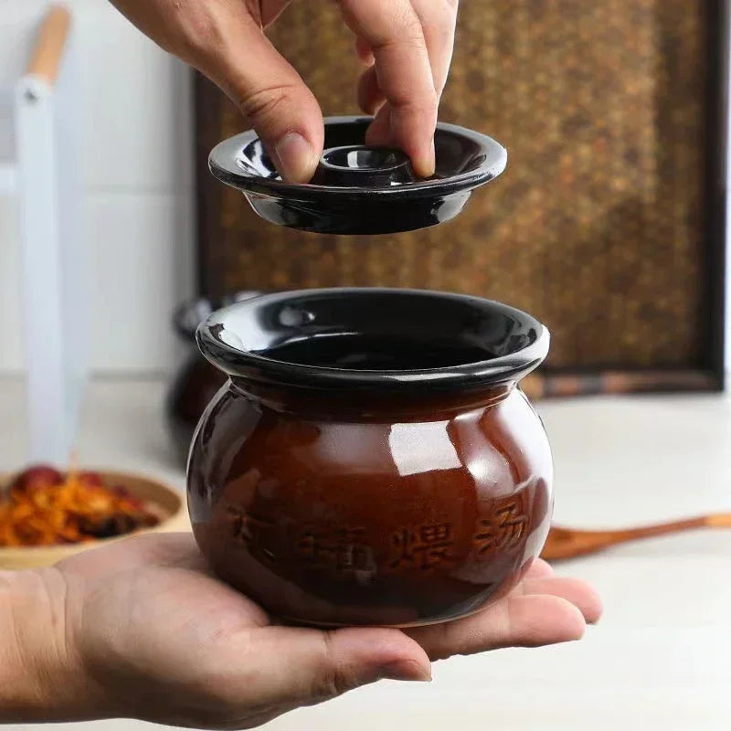 250ml 300ml 500ml 1L 1.5L Casserole Soup Clay Stew Pots Rice Noodle Porridge Milk Cooking Pot Pottery Pot Kitchen Gadgets