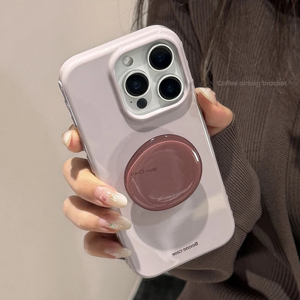 Cute Purple Phone Case for IPhone 13 15 14 16 17 Pro Max Shockproof