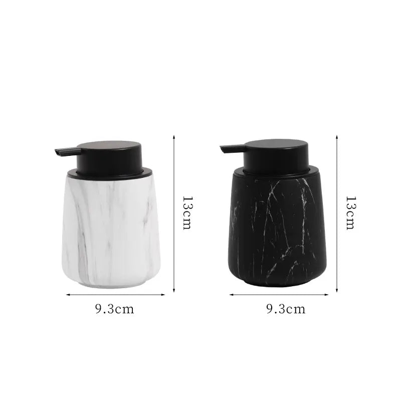 400ml marble soap dispenser bubble bottle resin hotel shampoo foam