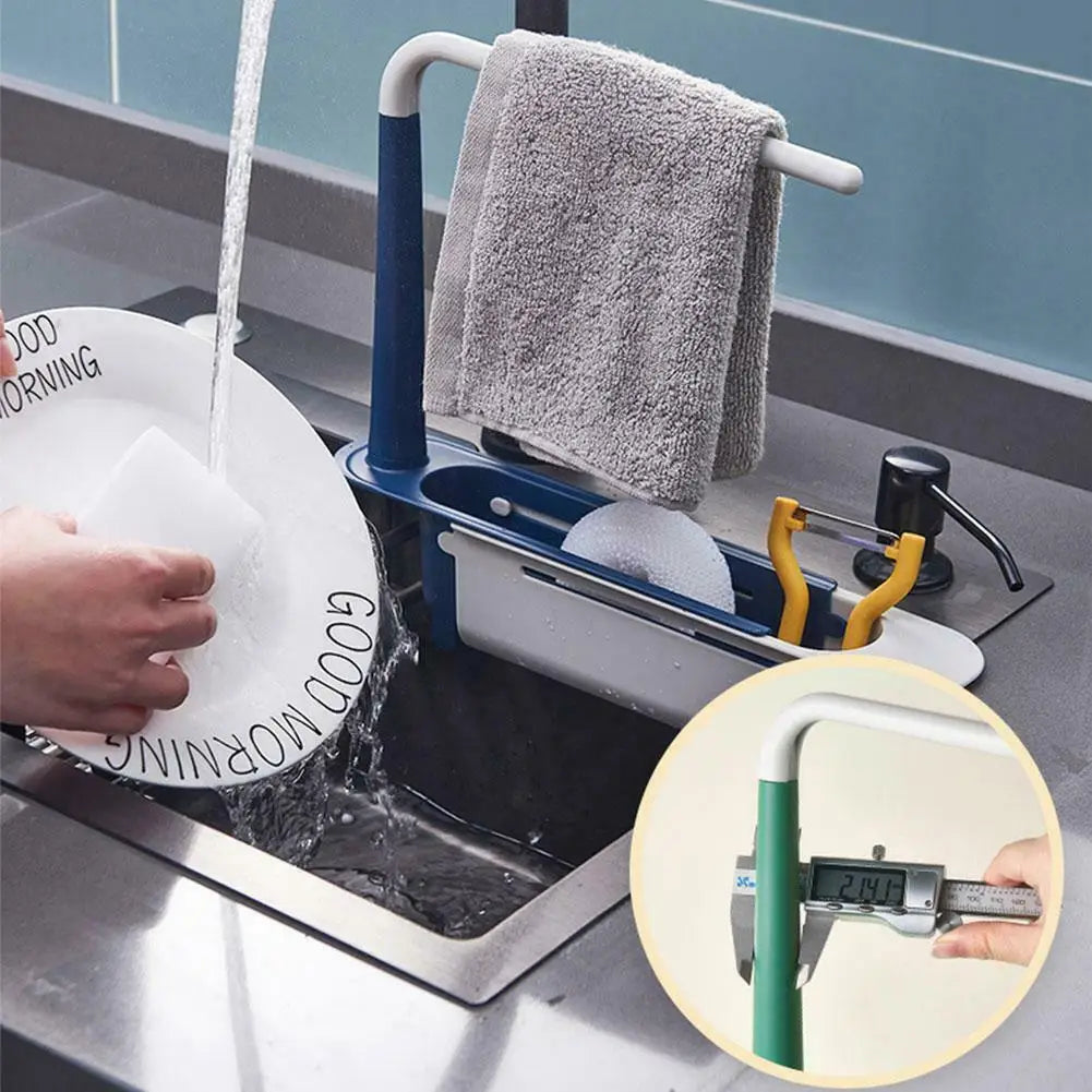 Kitchen Sink Drain Rack Telescopic Sink Shelf Sinks Organizer Soap