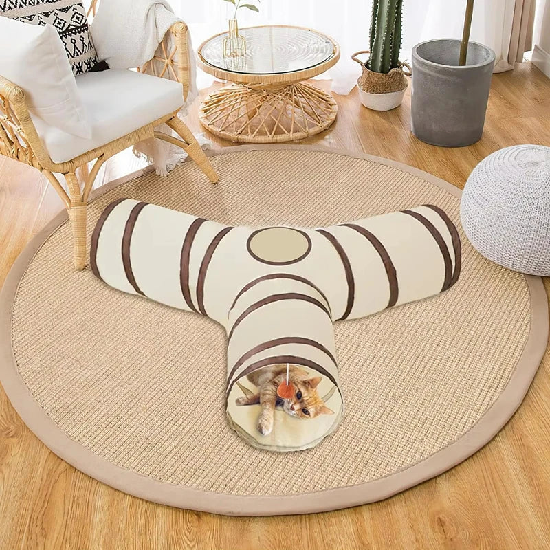 Cats Tunnel Foldable Pet Cat Toys Kitten Pet Training Interactive Fun