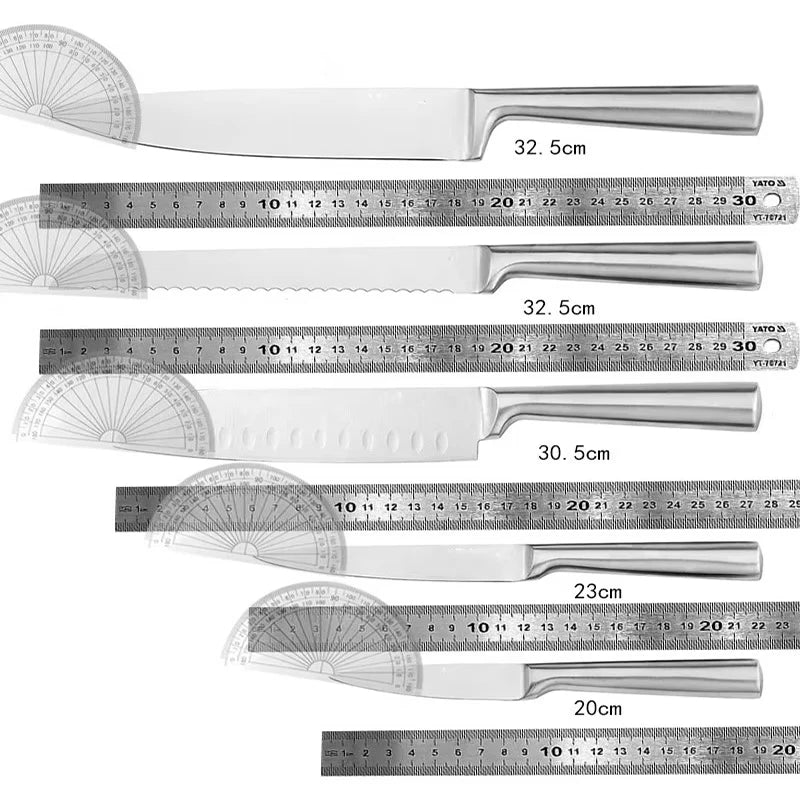 Kitchen Knife Set, All-Steel Five-Piece Set Stainless Steel Kitchen
