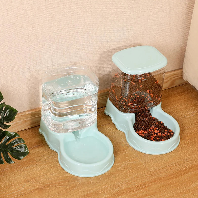 Pet feeder drinking water bowl 3.8L combination large capacity cat