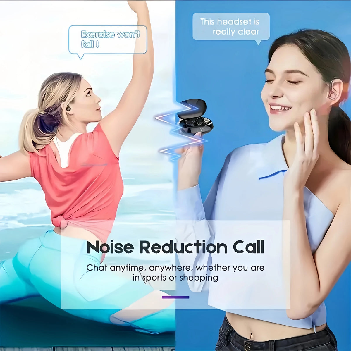 True Wireless Earbuds with Mic