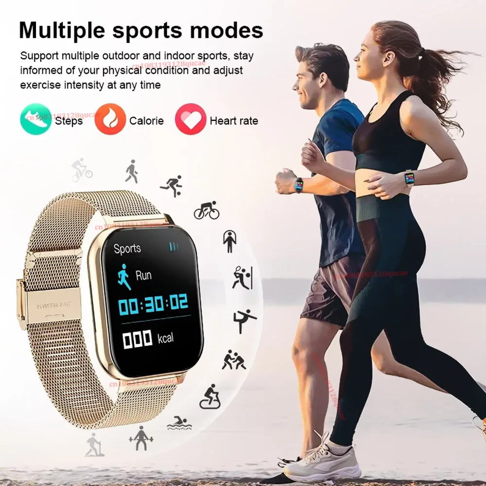 Smart Watch for Men Women Gift Full Touch Screen Sport Fitness Watch