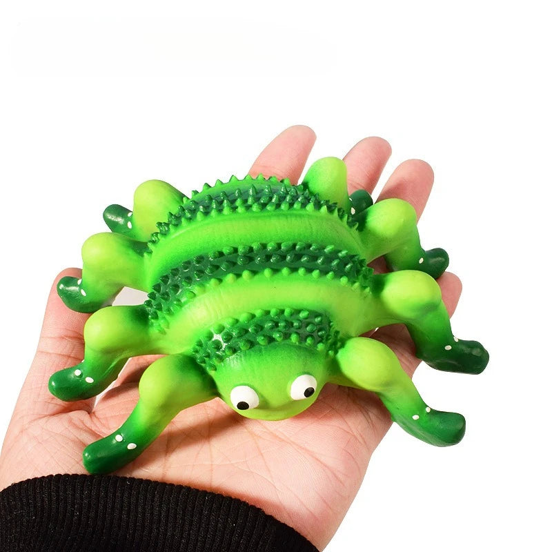 Cute Dog Toys Chewers Rubber Tough Squeaky Puppy Pet Latex Toy