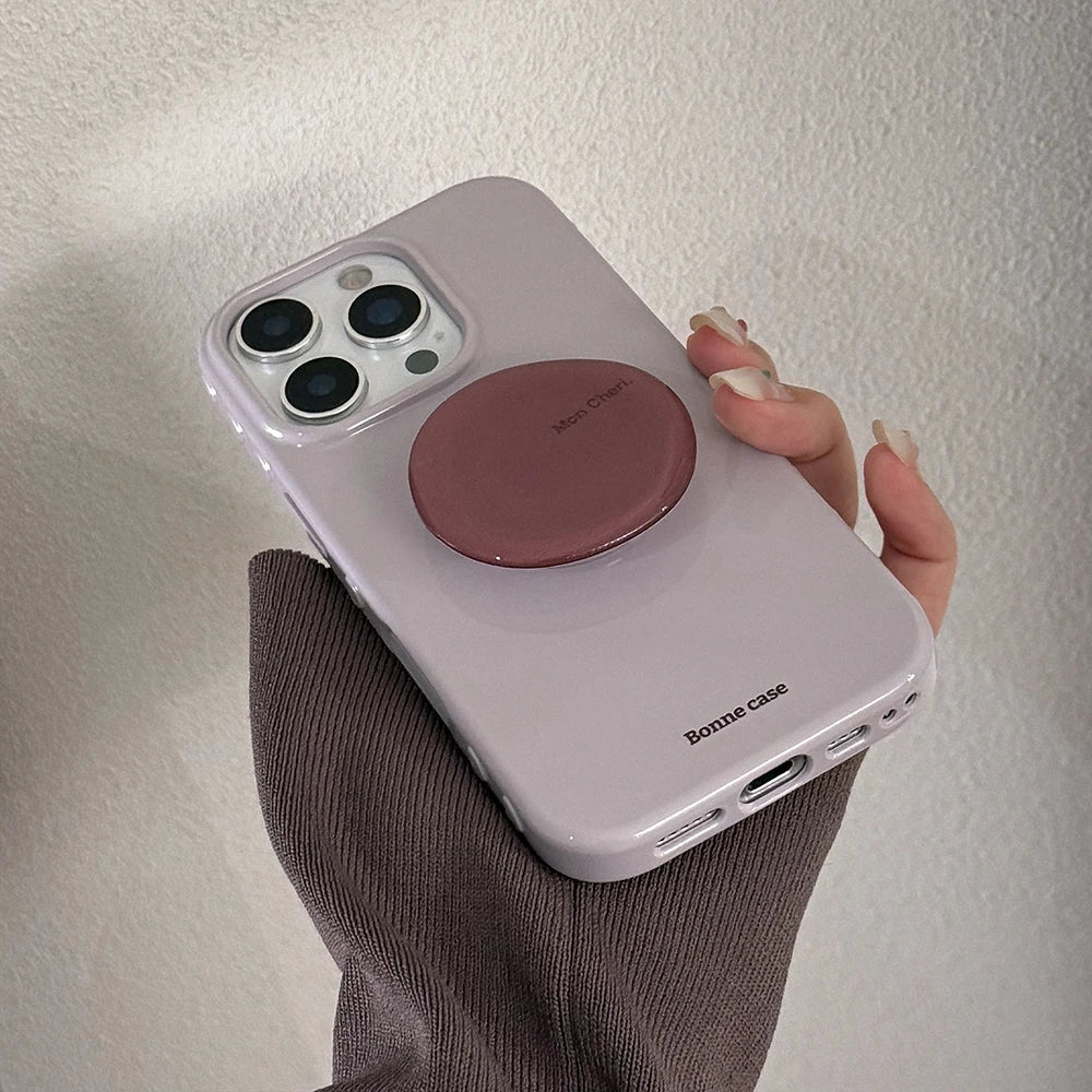 Cute Purple Phone Case for IPhone 13 15 14 16 17 Pro Max Shockproof
