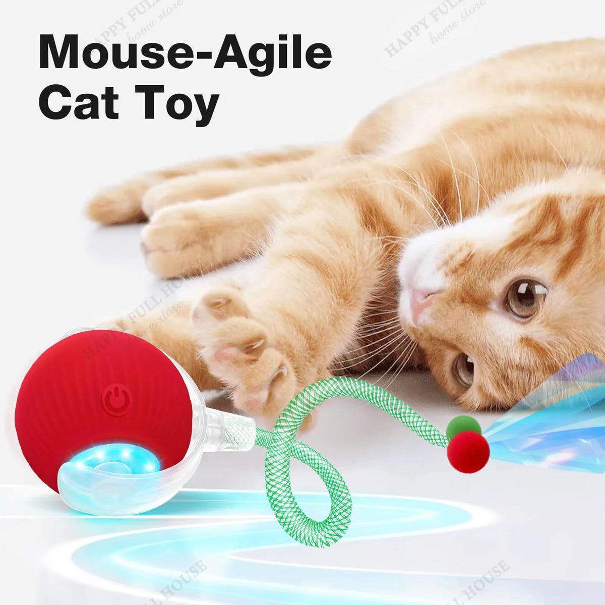 Cat Toys Interactive with 3 Play Modes, Automatic Cat Toys, Electric