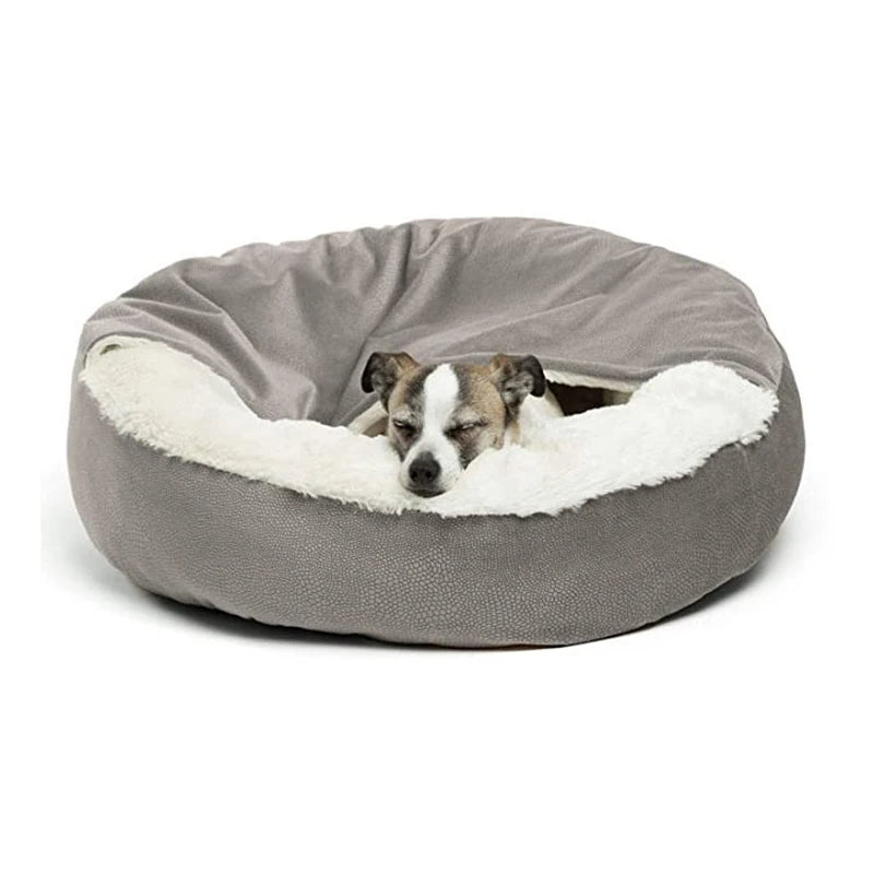 Hooded Orthopedic Dog Bed
