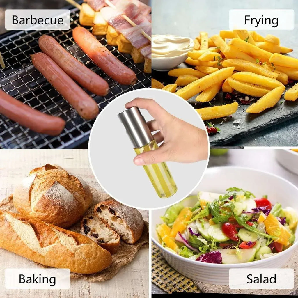 100 ML Oil Sprayer for Cooking Glass Olive Oil Sprayer Mini Kitchen