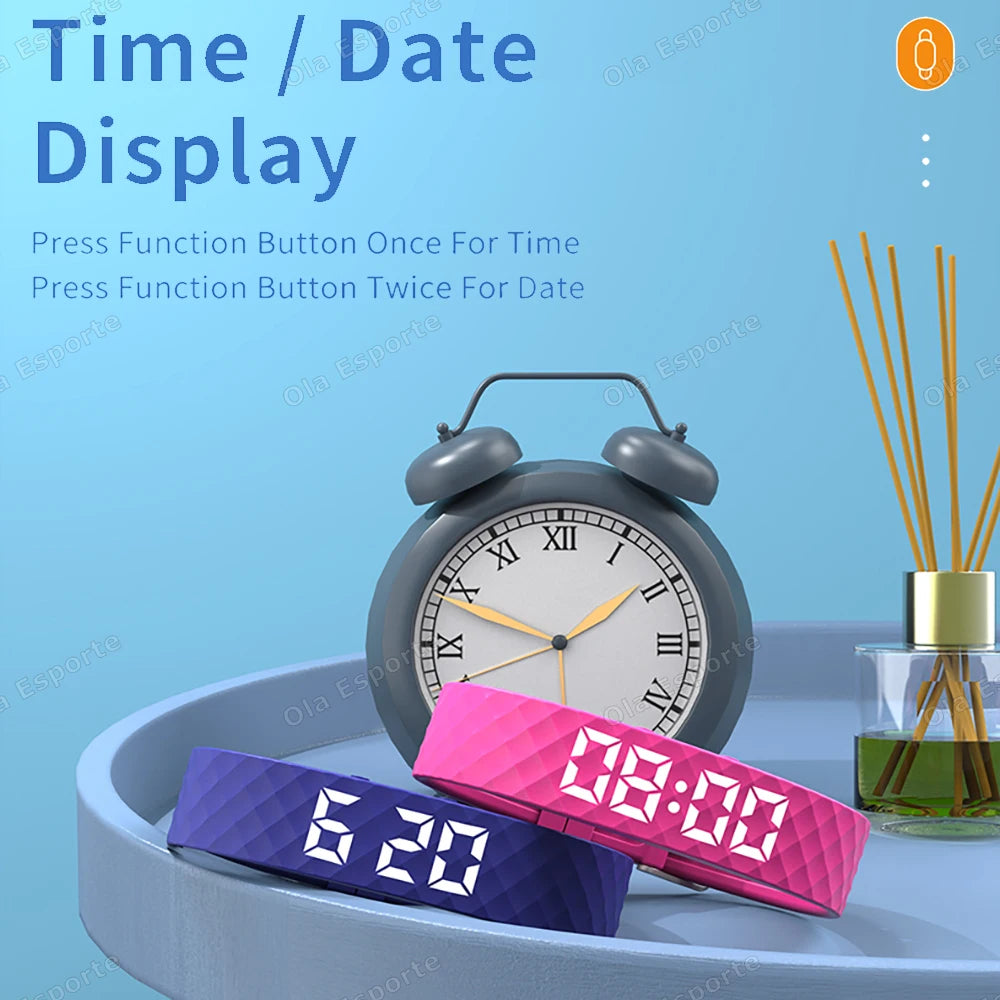 Smart Watch Men Women Pedometer Fitness Bracelet Step Count Multi