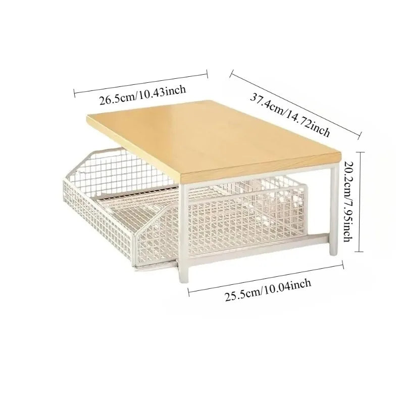 Kitchen Shelf Microwave Rack Storage Space-saving Household Organizer