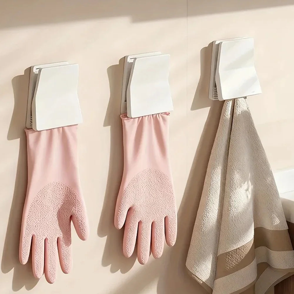 Kitchen Glove Holder Dishwashing Glove Hook Wall Mounted Rubber Glove