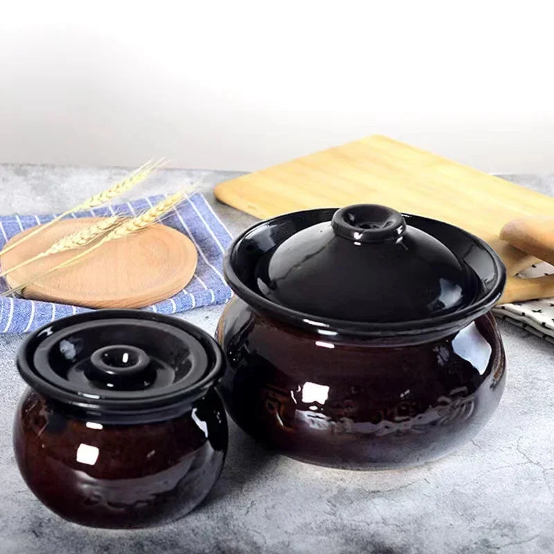 250ml 300ml 500ml 1L 1.5L Casserole Soup Clay Stew Pots Rice Noodle Porridge Milk Cooking Pot Pottery Pot Kitchen Gadgets