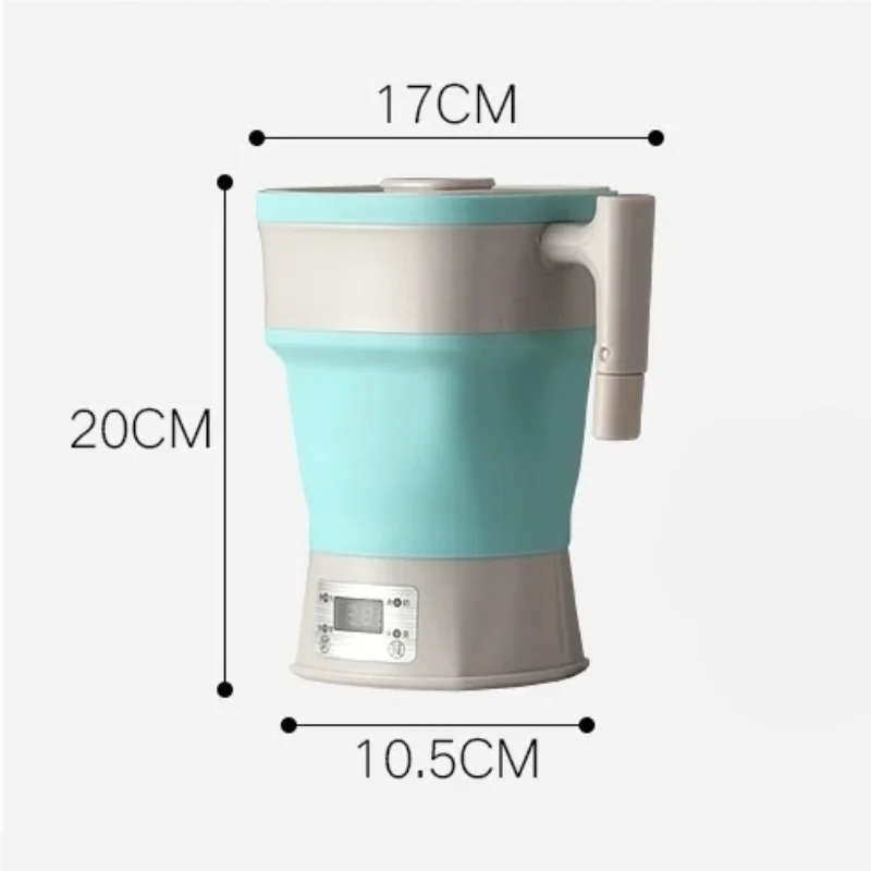 Foldable & Portable Travel Electric Kettle 0.8L Silicone Thermostatic