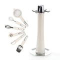 Kitchen Gadgets7Stainless Steel Peeler, Whisk, And Grater Set With A