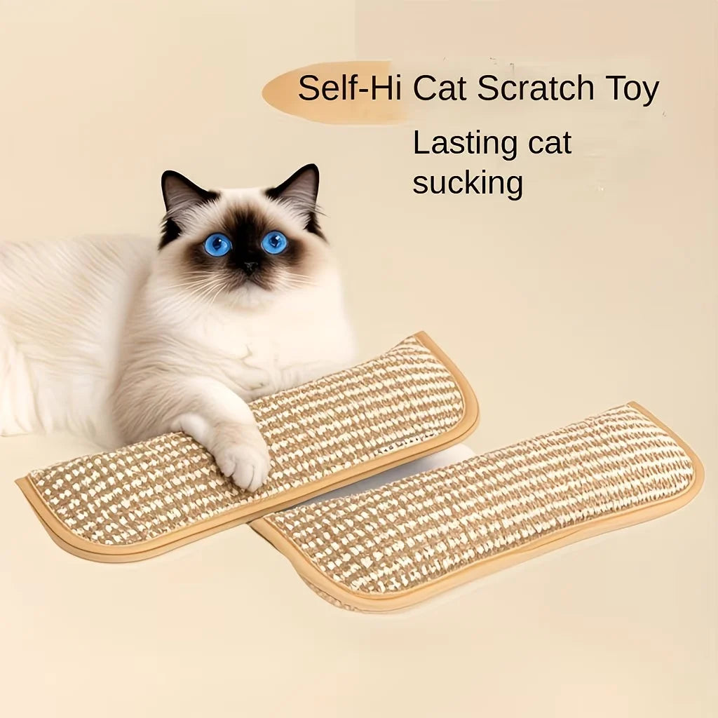 2 in 1 Cat Toy Pillow & Scratching Mat Interactive Cat Toys for