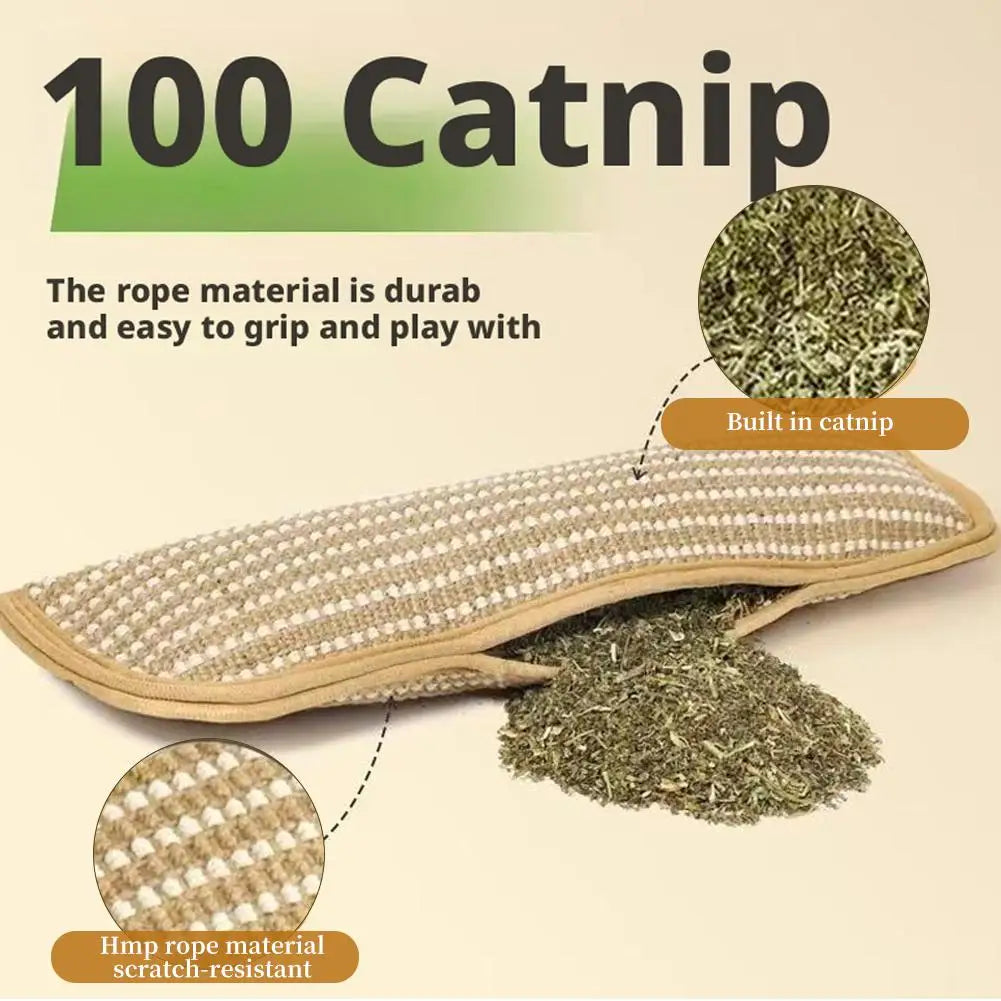Catnip Pillow Cat Interactive Toys Indoor Kitten Scratching And