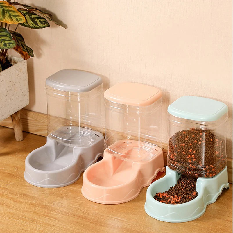 Pet feeder drinking water bowl 3.8L combination large capacity cat