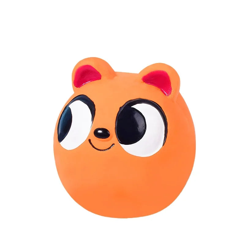 Cute Dog Toys Chewers Rubber Tough Squeaky Puppy Pet Latex Toy