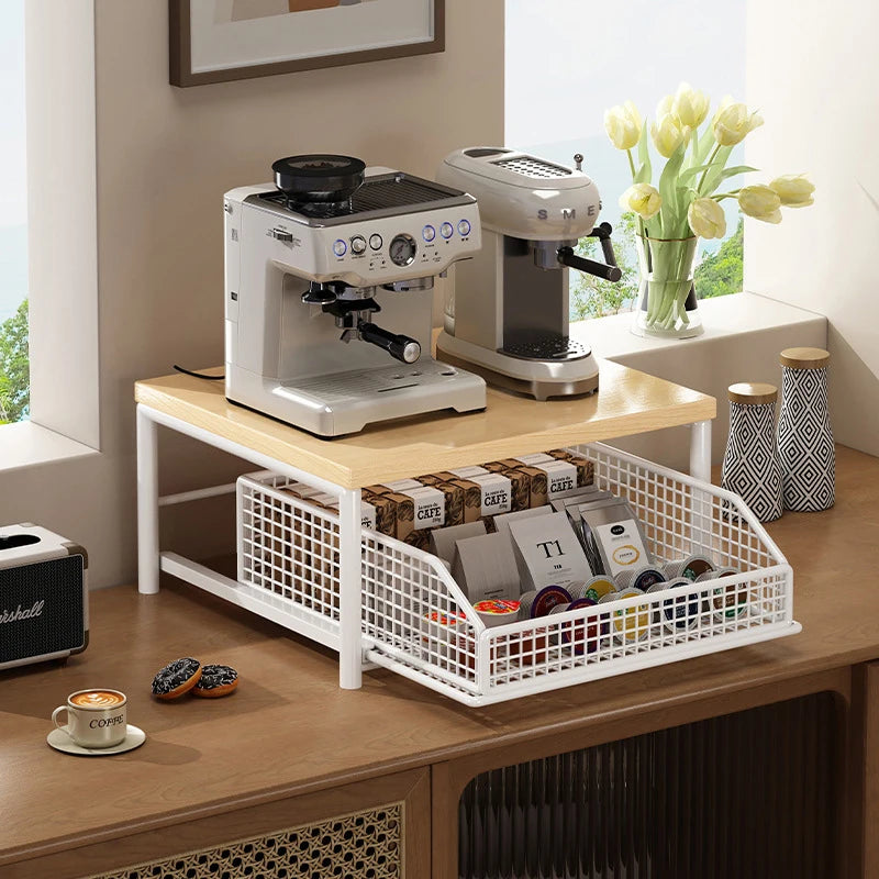 Kitchen Countertop Organizer – Multi-Use Shelf for Microwave, Spices