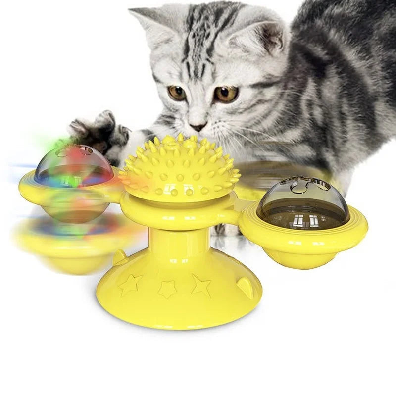 Windmill Cat Toy Interactive Pet Toys for Cats Puzzle Cat Game Toy