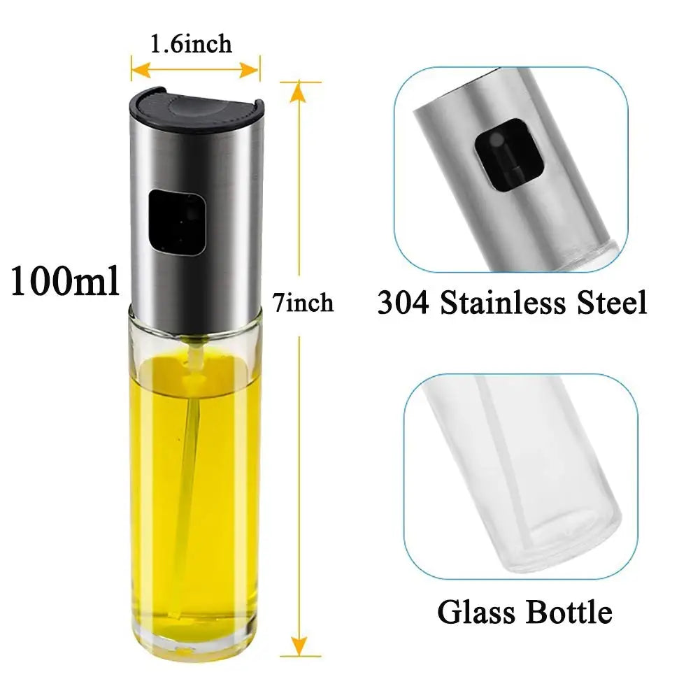 100 ML Oil Sprayer for Cooking Glass Olive Oil Sprayer Mini Kitchen