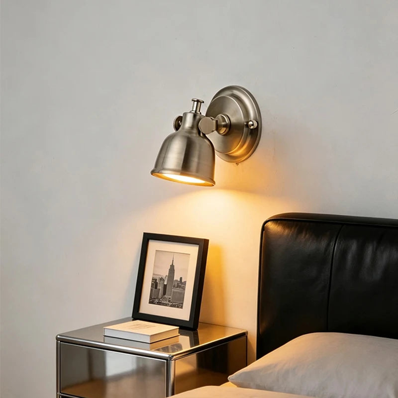 Nordic LED Retro Wall Lamp Minimalist Living Room Bedroom Bedside