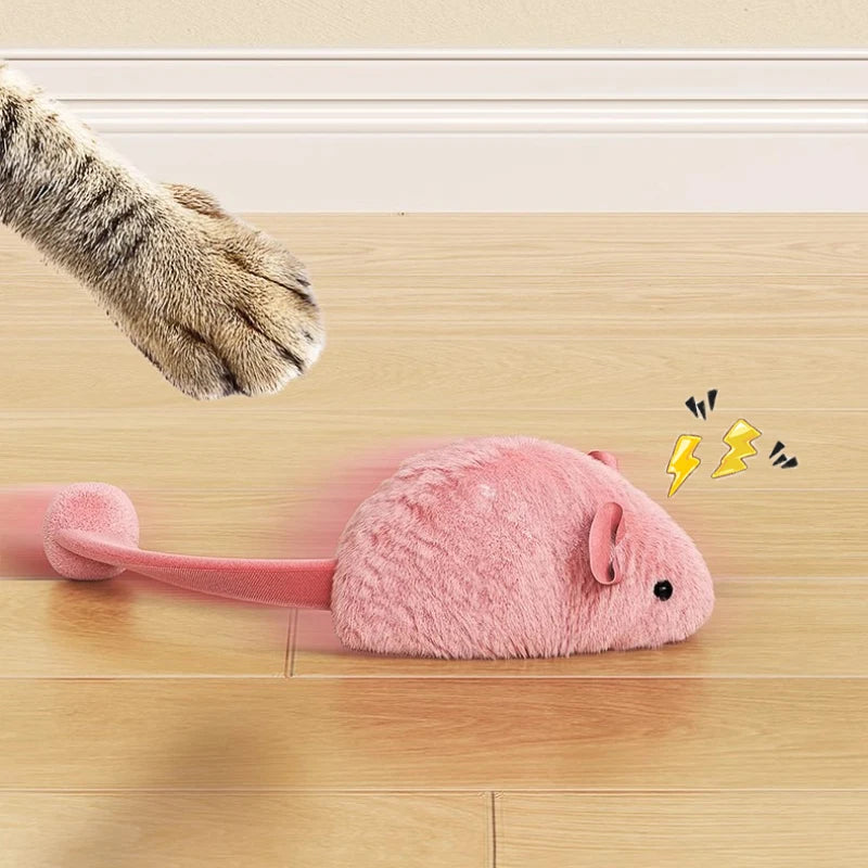 Interactive Mouse Plush Cat Chew Toys Boredom Interactive Plush Toys