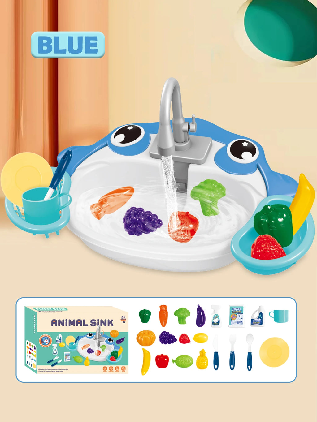 Kitchen Dishwasher Playing Toys, Electric Play Kitchen Sink Simulated