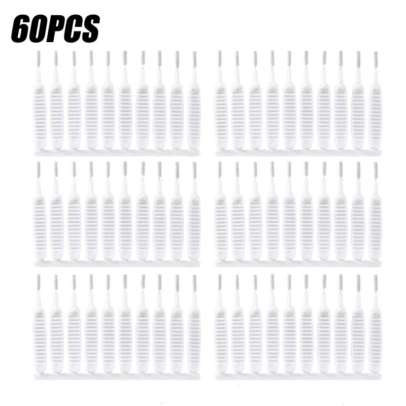 10-500PCS Shower Cleaning Brush Bathroom Micro Nylon Brush Nozzle Anti-blocking Cleaning Tools Bathroom Accessories
