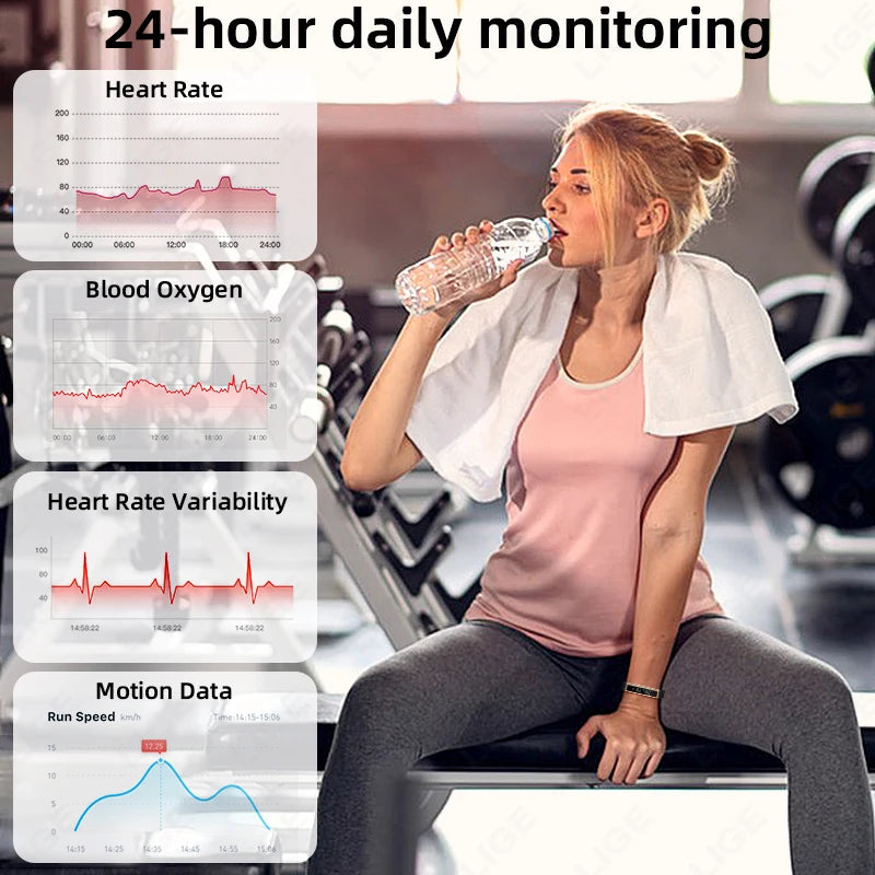 Health Smart Band Fitness Tracker Smartwatch with Heart Rate Blood