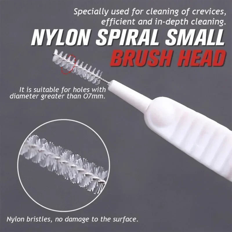 10-500PCS Shower Cleaning Brush Bathroom Micro Nylon Brush Nozzle