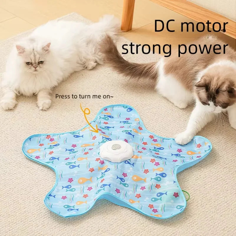 Cat Hunting Carpet, Teasing Stick, Five Pointed Star Toy, Automatic